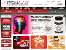 Tablet Screenshot of brickerlabs.com